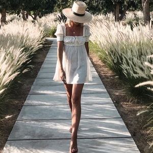 SOLD Beach riot Virgo ivory baby doll dress✨🤍🌾